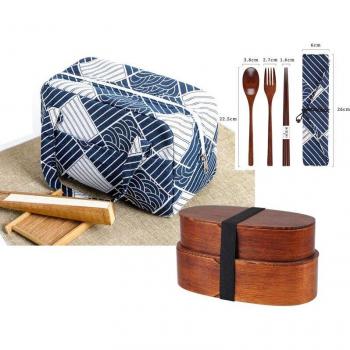 Unibird Japanese Wooden Lunch Box