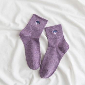 Rainbow Fruit Kawaii Sock Set – Unisex, 5 Paare, 100 % Baumwolle, EU 35–42