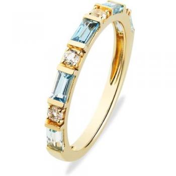 CHRIST Damenring 89084083 – Gelbgold mit Topas