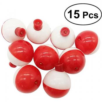 1 Inch Plastic Fishing Bobber, 15/30 Pcs, Sea Fishing Floats