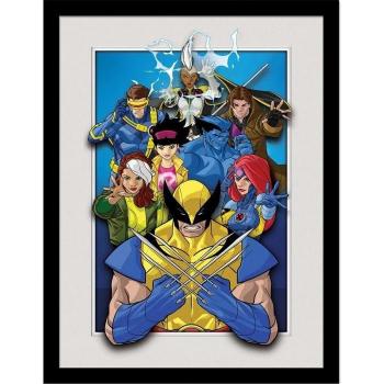 Poster Marvel X‑Men : Caractères Breakout en cadre – 40 cm, Noir