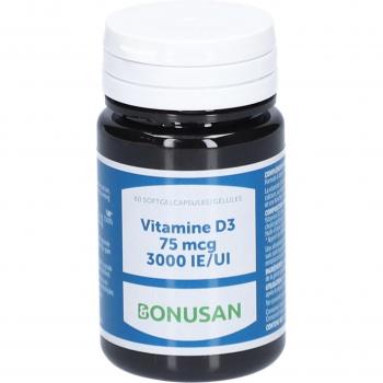 Bonusan D3 75 mcg 3000 UI 60 Gélules