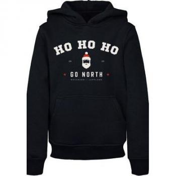 F4NT4STIC Hoodie Ho Ho Santa Claus für Mädchen, Gr. 110/116, schwarz