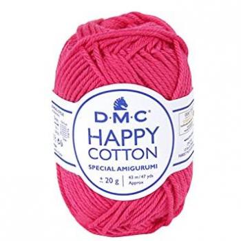 Pelote Happy Cotton 20 g – Framboise – DMC – Mondial Tissus