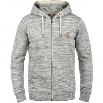 !Solid Craig Herren Kapuzen-Sweatjacke, Größe:M, Farbe:Light Grey Melange