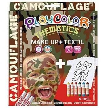 Kit de Maquillaje y Textil Camuflaje
