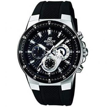 Casio Edifice Herren Massives Edelstahlgehäuse und Resinarmband Uhrenarmband EF-552-1AVEF