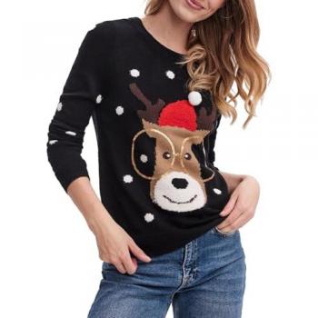 Tinsel Vero Moda Jersey Marrón Oscuro con Capuchino