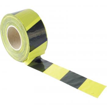 Professional Black & Yellow Barrier Warning Tape 70mm x 500m
