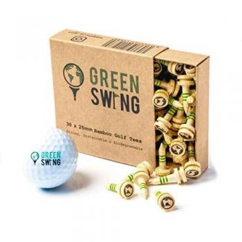 GreenCastle Bamboo Golf Tees – 25 mm | 30pcs | Biodegradable, Strong
