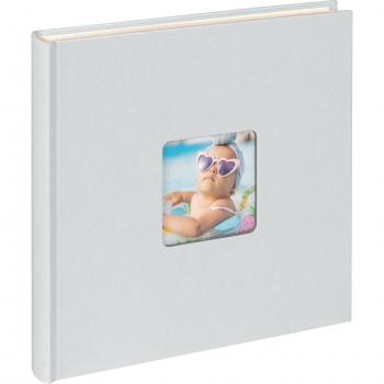 Walther Babyalbum Hellblau 26x25 cm mit 40 weißen Seiten