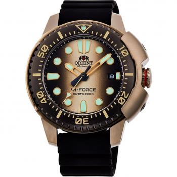 Montre Orient RA‑AC0L05G00B – Marron – Acier – Élégante
