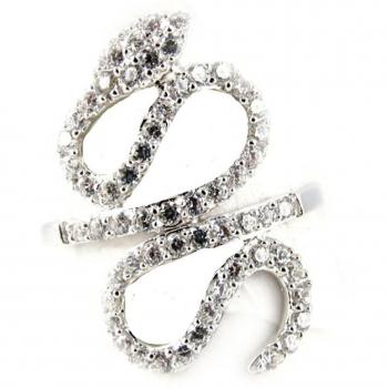 Temptation Anello Argento Bianco 54