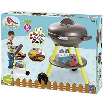 Ecoiffier – Spielzeug Grill für Kinder – 16-teiliges Set mit Würstchen und Hähnchen