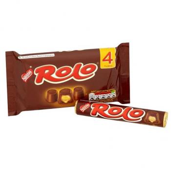 Rolo Caramel Chocolate Candy, 4 x 52g