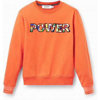 Damen-Sweatshirt Power von Desigual in leuchtendem Orange