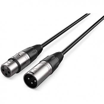 Audibax Silver Cable XLR 30 Metros Macho a Hembra Negro