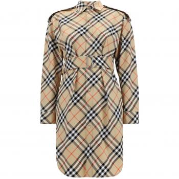 Burberry 3XS Vintage Check Shirt Dress with Belt