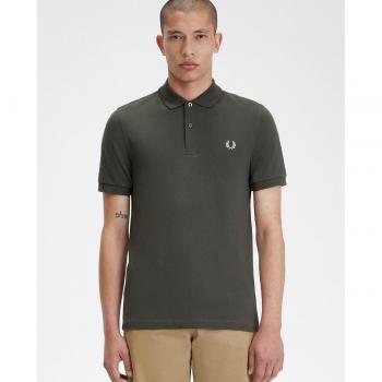 Fred Perry Men's Polo M6000 en Green / Cream