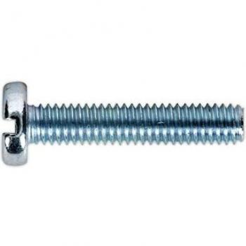 M4 x 20mm Pan Head Slot Machine Screws Zinc DIN 85 Pack of 50