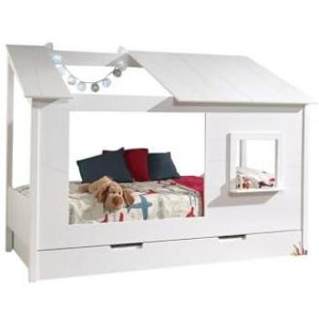 Vipack Baumhaus Kinderbett, 90 x 200 cm, mit Bettschublade, weiß