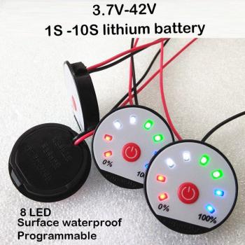 Battery Level & Voltage Tester – 1S‑10S Li‑Ion, 3.7–36V, Power Meter LED