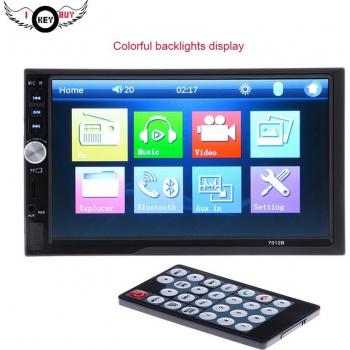Bluetooth Car Stereo with 7 Inch HD Touch Screen and FM/MP5/USB/Aux Support