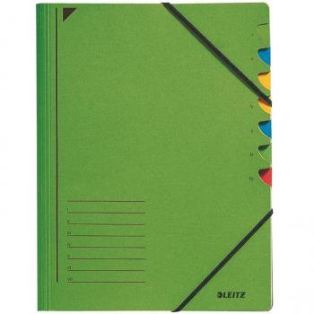 LEITZ A4 Farbenmappe 7 Fächer grün