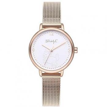 Reloj Mr. Wonderful mujer WR15001 SHINE AND SMILE pulsera acero inoxidable malla milanesa