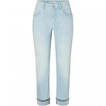 XS Blue Cropped Denim Straight Leg