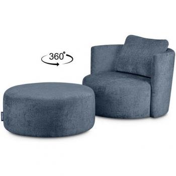 RAGGI Drehstuhl mit Sitzhocker
