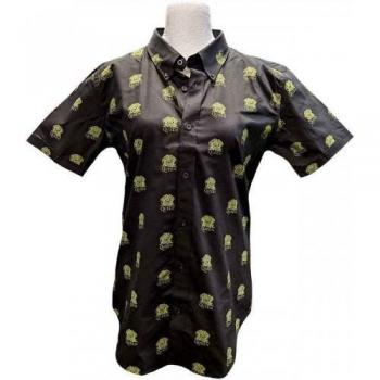 Crown Shirt XL Nero Stampa Intera Unisex