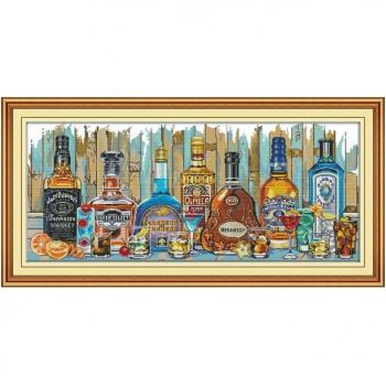 Handmade Wine Cross Stitch Kit