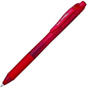 Energel-X Retractable Roller Gel Pen 0.7mm, Red Barrel/Ink, Dozen