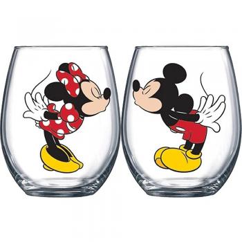 Cuvette Vin Mickey Minnie En Amoureux 14,5 oz