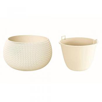 Kunststoff Blumentopf SPLOFY BOWL beige