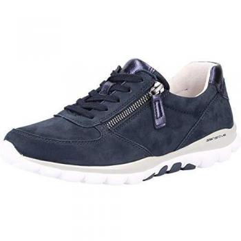 Gabor Damen Sneaker, Frauen Sneaker Low, Optifit-Wechselfußbett, Halbschuh Strassenschuh, Nightblue, 37.5 EU