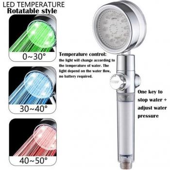 Temperaturgesteuerte LED Dusche mit Handgriff