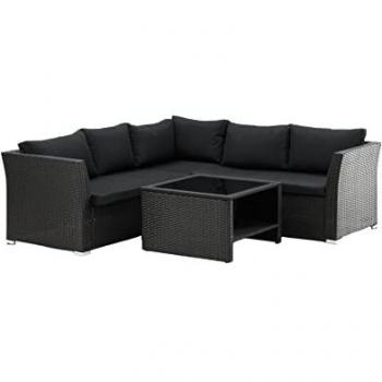 Venture Haiti Modul Offsättning – Svart dynamisk design, svart glas, polypropp & stålkonstruktion