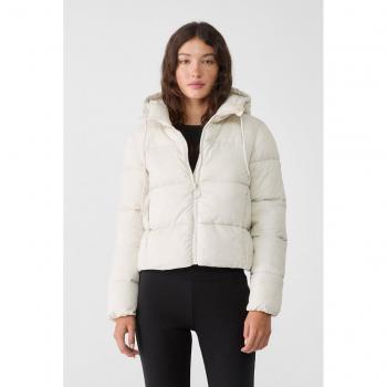 Giubbotto Ecru imbottito con cappuccio XS