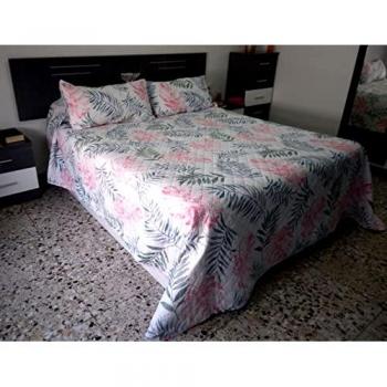 Copertura Letto 150 cm Poliestere 100%, 250x270 cm con 2 cuscini 57x75 cm