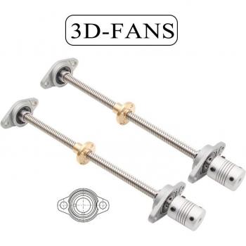 8mm T8 Lead Screw Package for 3D Printers & CNC Machines