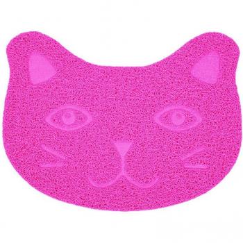 Cat Litter Mat with Cat Face Pattern