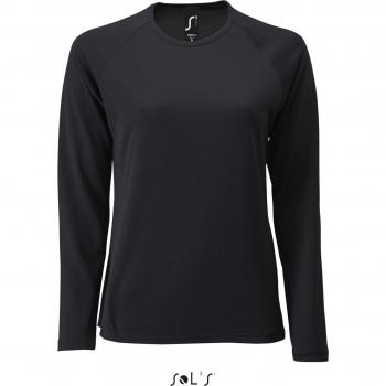 Sport-T-Shirt Sol's für Damen – LSL, XL, Schwarz