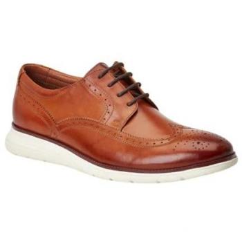 Base London Tan Brogue Shoes for Men