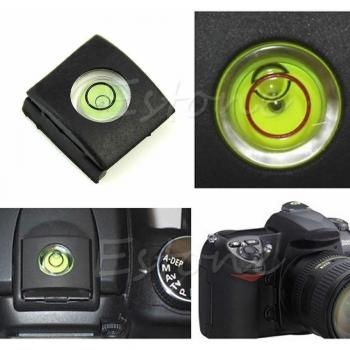 Cubierta de Zapata para Flash con Nivel Burbuja para Canon y Olympus M43