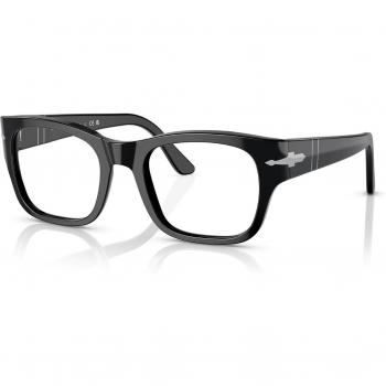 Persol PO3297V Eyewear Black Size 50 Unisex Squadrata Nero with Blue Light Protection