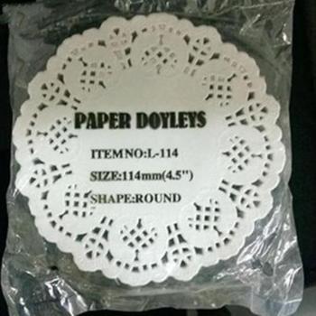 100Pcs 11.4-26.7cm Round Lace Doilies for Parties