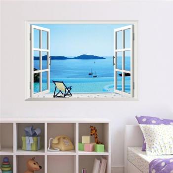 Stickers 3D PVC Décor Plage & Océan