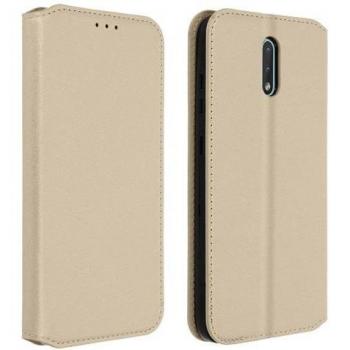 Support & protection AVIZAR en éco‑cuir pour Nokia 2.3 – housse complète jaune